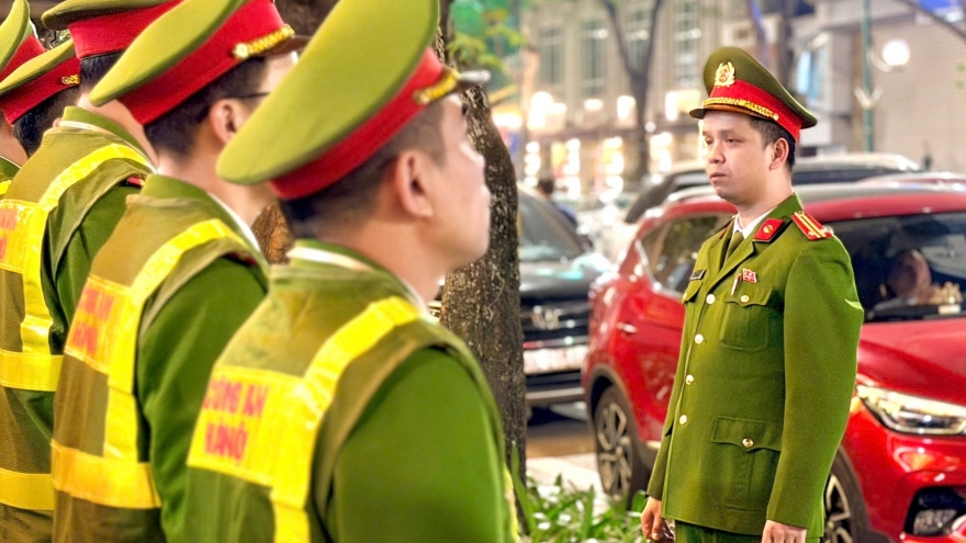 Công an phường Cửa Nam tổng lực ra quân sẵn sàng cho ngày bầu cử