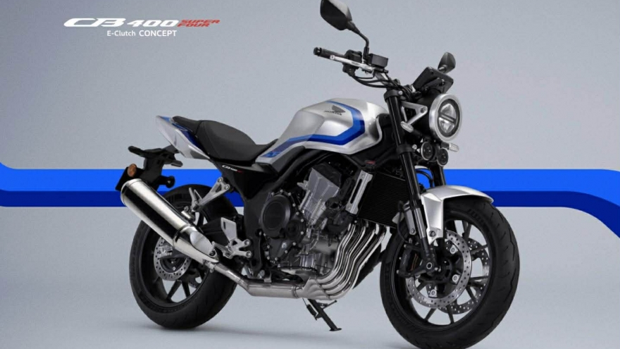 Huyền thoại Honda CB400 Super Four E-Clutch Concept trở lại