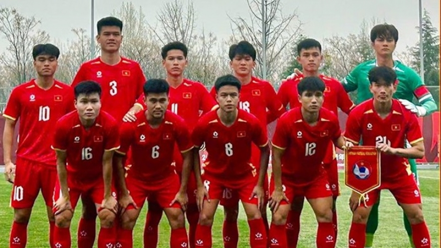 Bảng xếp hạng CFA Team China 2026 mới nhất: U23 Việt Nam tạm xếp thứ ba