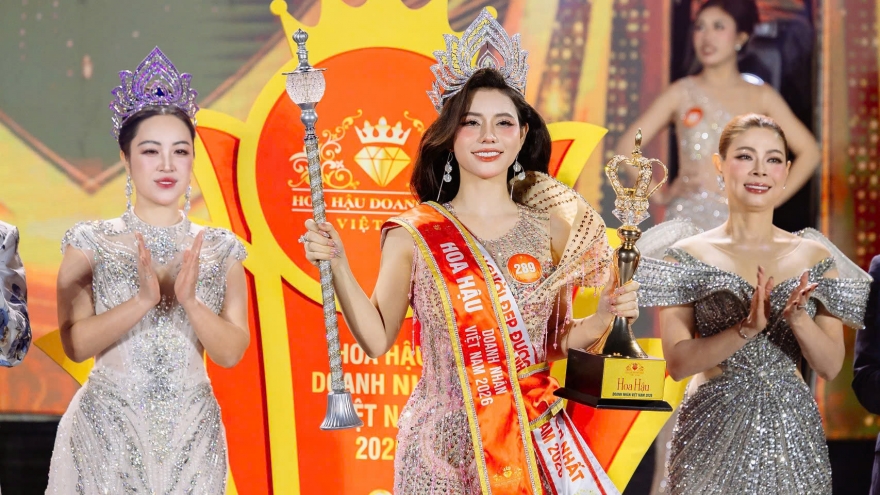 Nguyễn Hoàng Vân đăng quang Hoa hậu Doanh nhân Việt Nam 2026