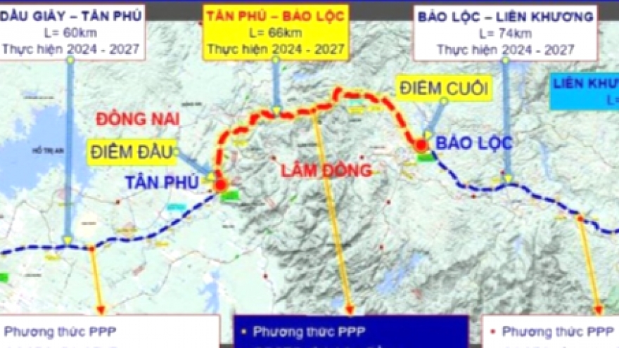 Dự án cao tốc Tân Phú - Bảo Lộc vướng chuyển đổi hơn 104 ha rừng