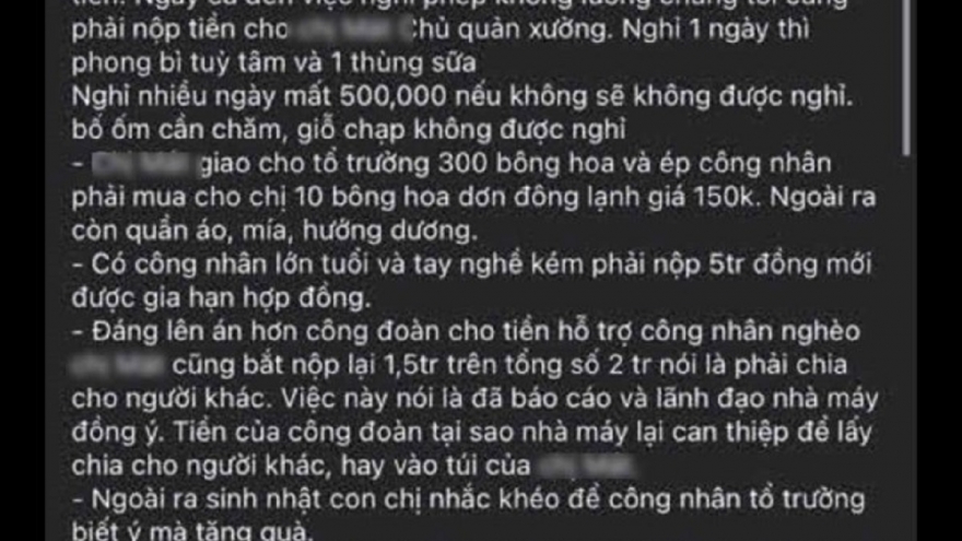 Ninh Bình: Xôn xao thông tin công nhân tố bị “chèn ép” lan truyền trên mạng