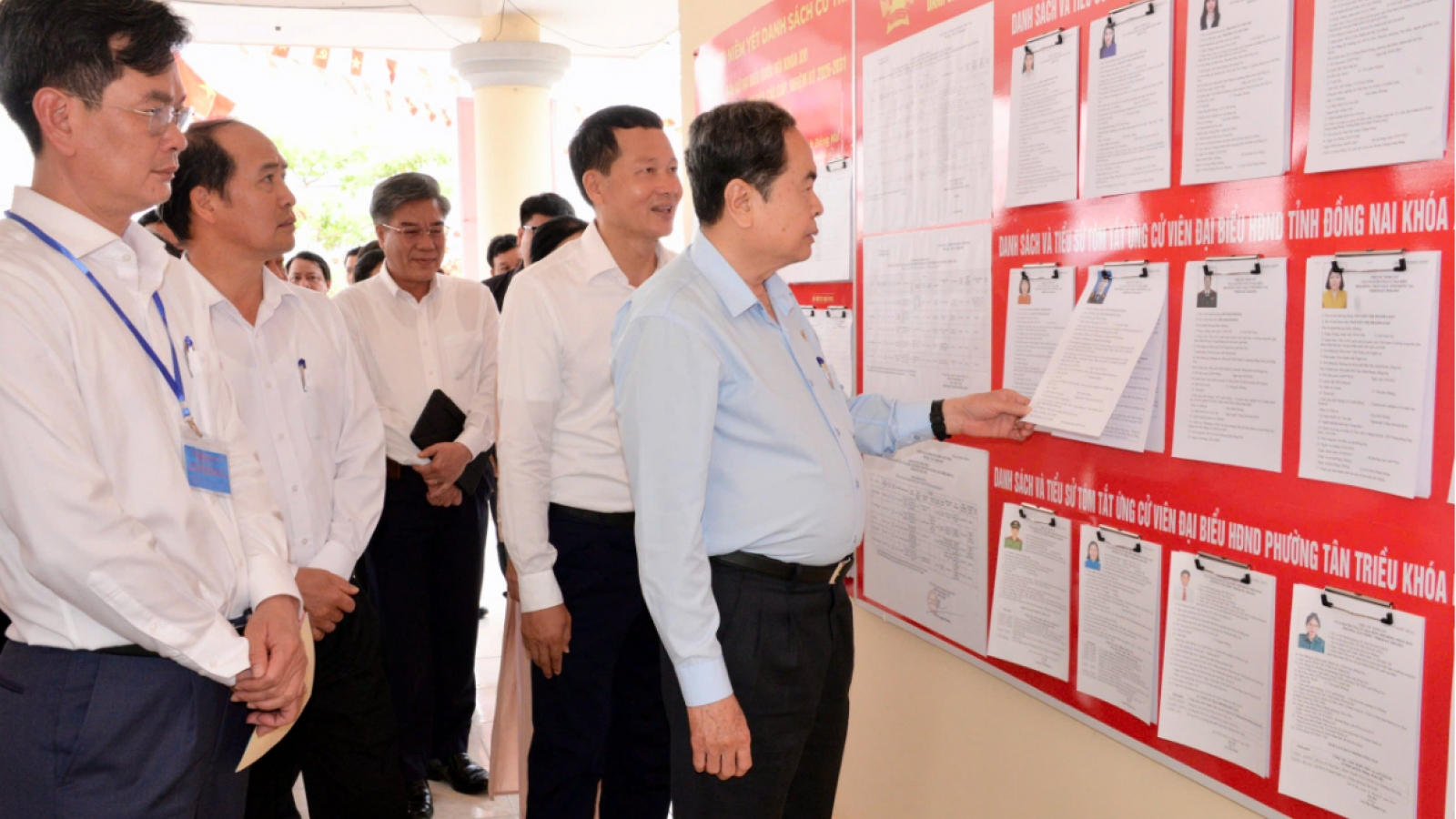 National Assembly Chairman inspects election preparations in Dong Nai