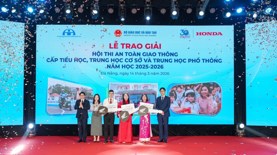 Honda Việt Nam trao giải Hội thi An toàn giao thông các cấp năm 2025-2026