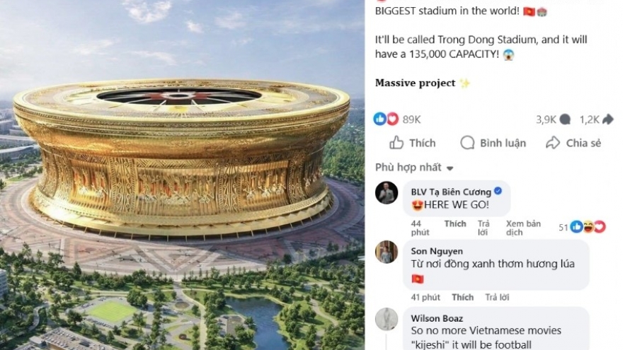 World-famous journalist impressed by Vietnam’s mega stadium project