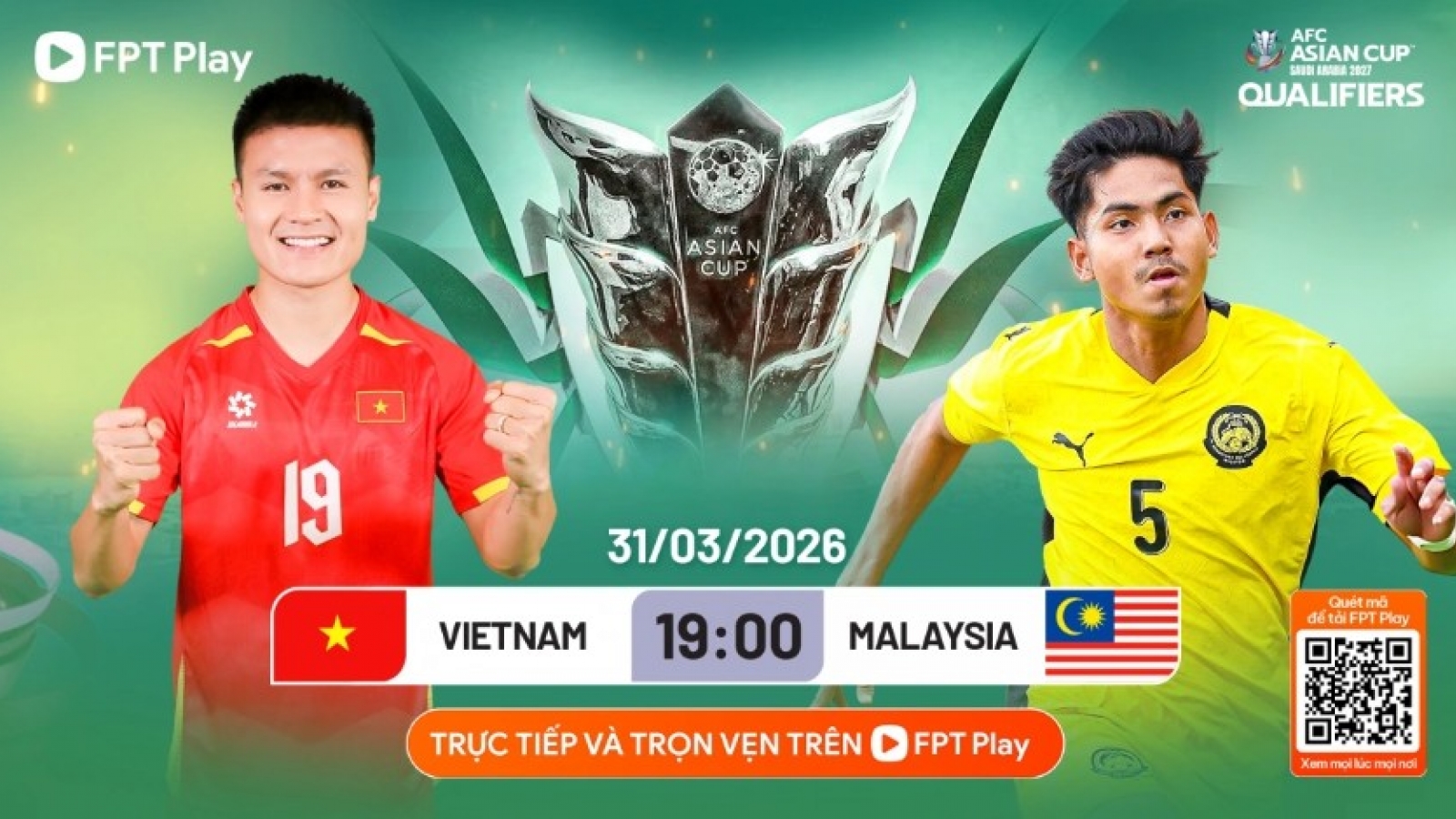 Vietnam to face Malaysia in Asian Cup 2027 qualifier today