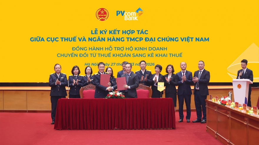 PVcomBank hợp tác với Cục Thuế hỗ trợ hộ kinh doanh kê khai thuế