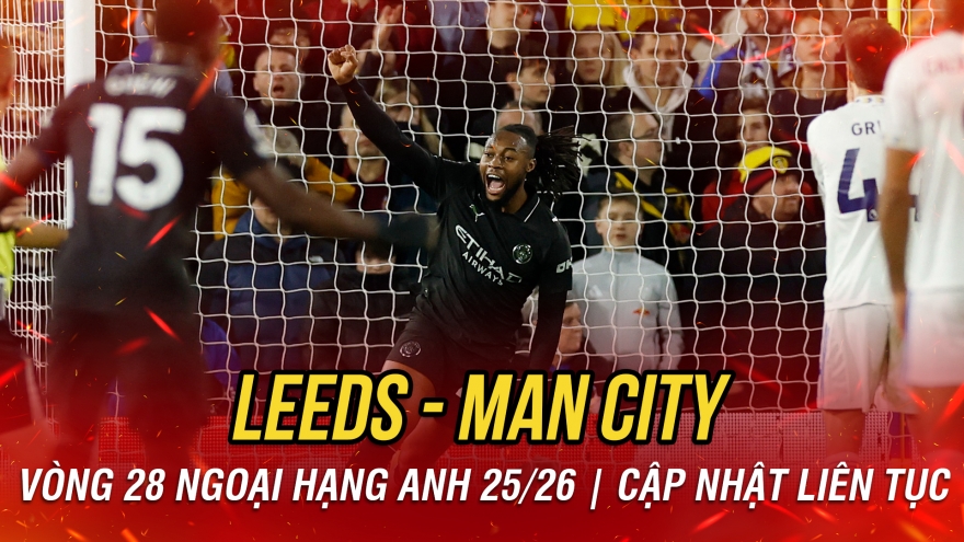 Vượt qua Leeds với tỉ số tối thiểu, Man City gây áp lực lên Arsenal