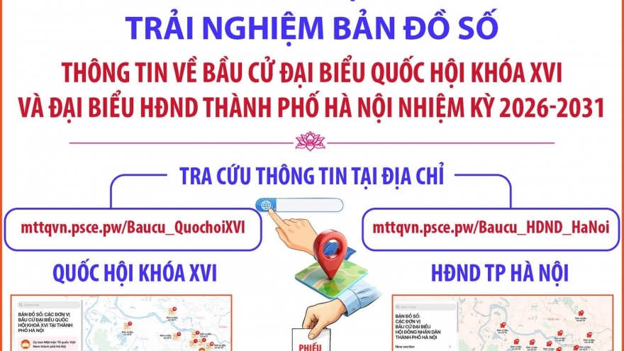 Trải nghiệm bản đồ số thông tin về bầu cử ĐBQH khóa XVI và đại biểu HĐND TP Hà Nội