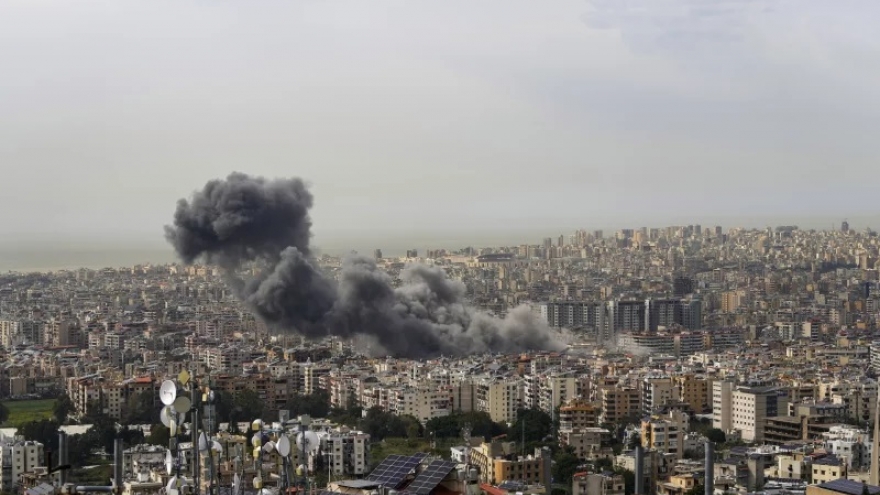 Israel không kích hàng loạt mục tiêu tại Thủ đô Beirut của Lebanon