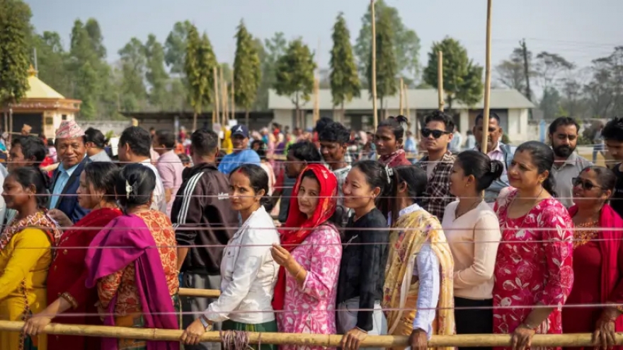 Bầu cử Quốc hội Nepal diễn ra trong trật tự, tỷ lệ cử tri đi bầu đạt 60%