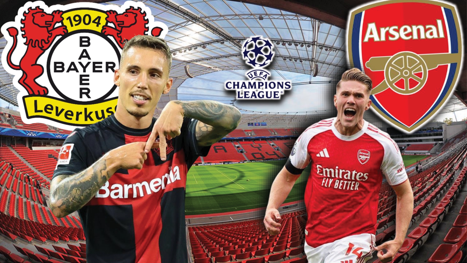 Dự đoán kết quả và đội hình ra sân trận Leverkusen vs Arsenal Cúp C1 châu Âu