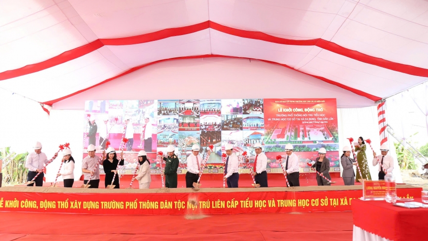 Cập nhật: Đồng loạt khởi công các trường nội trú tại khu vực biên giới đất liền