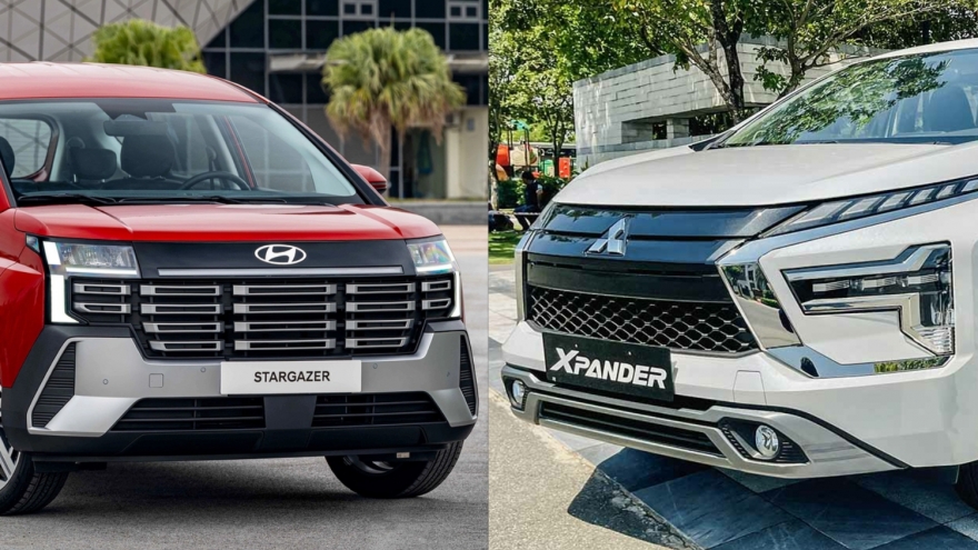 So sánh Mitsubishi Xpander AT Premium và Hyundai Stargazer cao cấp 2026