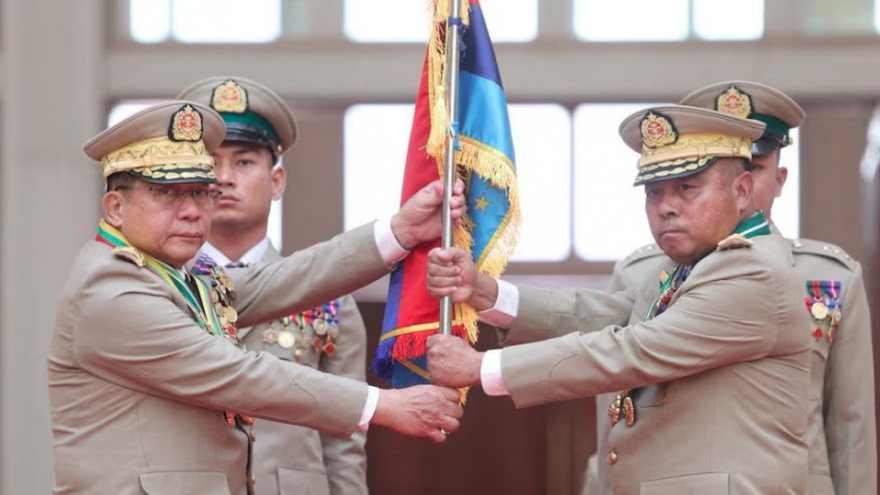 Ông Min Aung Hlaing rời cương vị Tổng tư lệnh các lực lượng vũ trang Myanmar