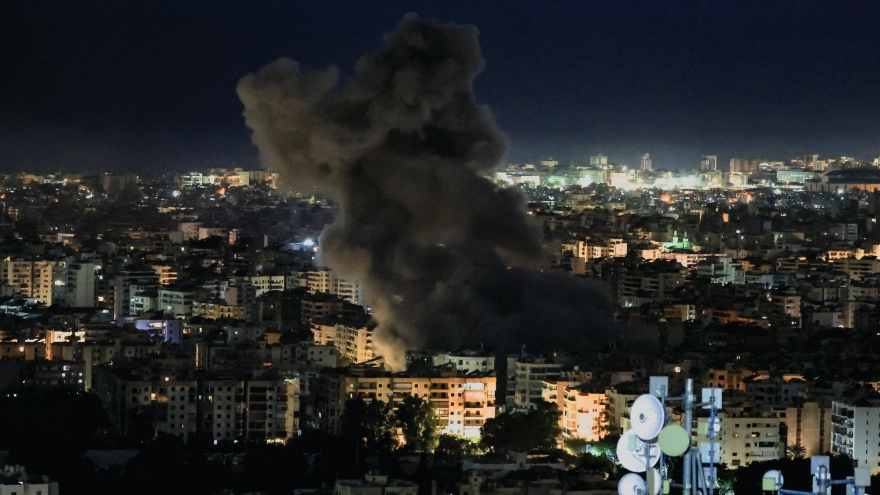 Chiến sự Trung Đông: Israel tiếp tục không kích vào Lebanon