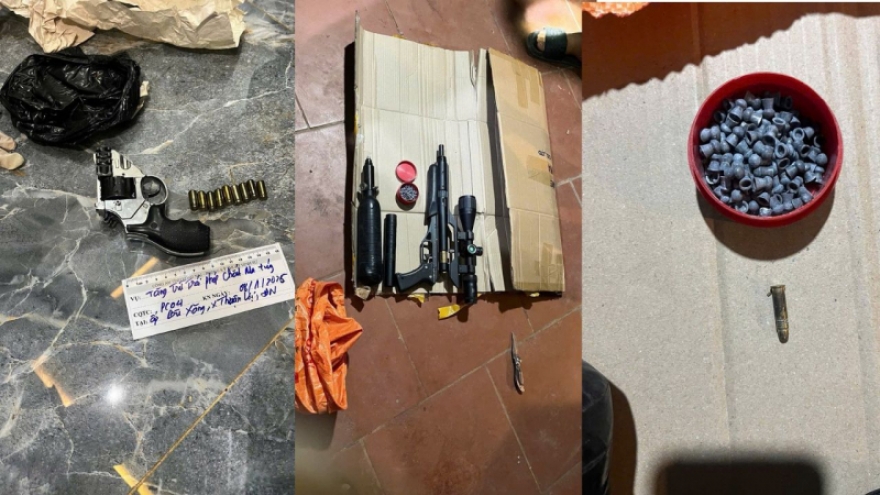 Xoá đường dây buôn bán ma tuý lớn ở Đồng Nai, thu 2 khẩu súng