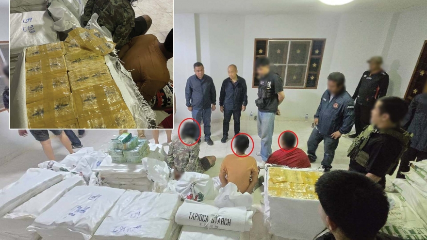 Cảnh sát Thái Lan thu giữ 1,5 tấn ma túy trị giá hơn 15 triệu USD