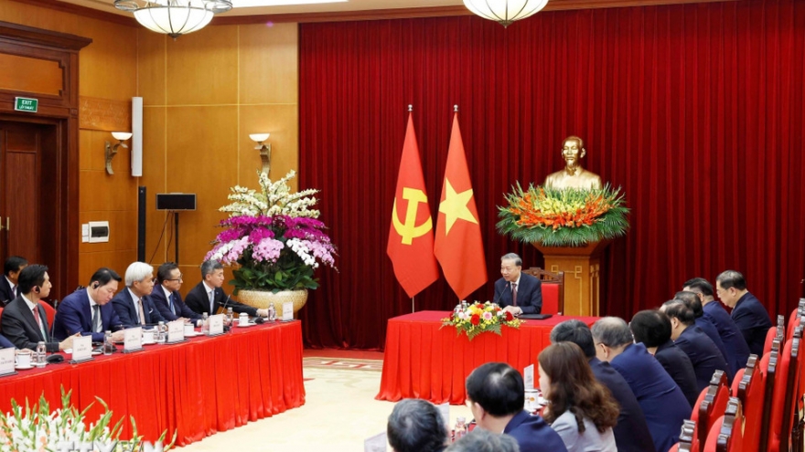 Tổng Bí thư Tô Lâm tiếp lãnh đạo một số tập đoàn quốc tế