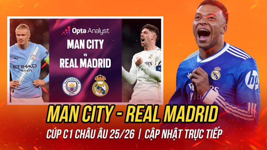 Trực tiếp Man City 0-0 Real Madrid: Ngược dòng lịch sử được không?