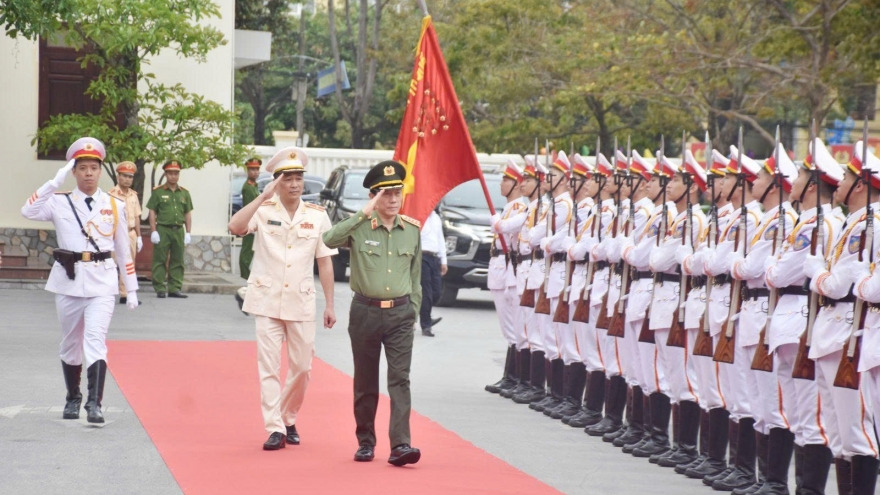 Bộ trưởng Lương Tam Quang thăm, làm việc tại Công an tỉnh Thanh Hóa
