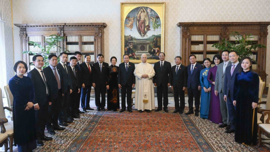 Chủ tịch Quốc hội Trần Thanh Mẫn hội kiến Giáo hoàng tòa thánh Vatican LEO XIV