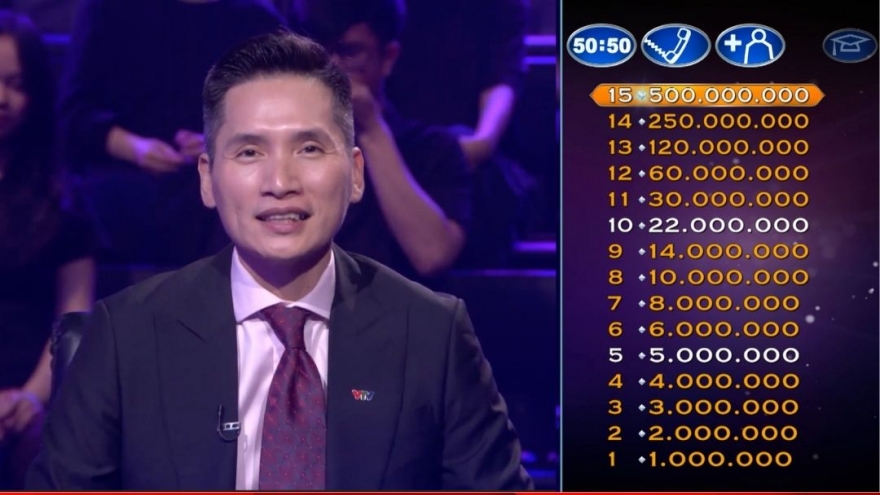 "Ai là triệu phú" nâng mức tiền thưởng lên nửa tỷ đồng