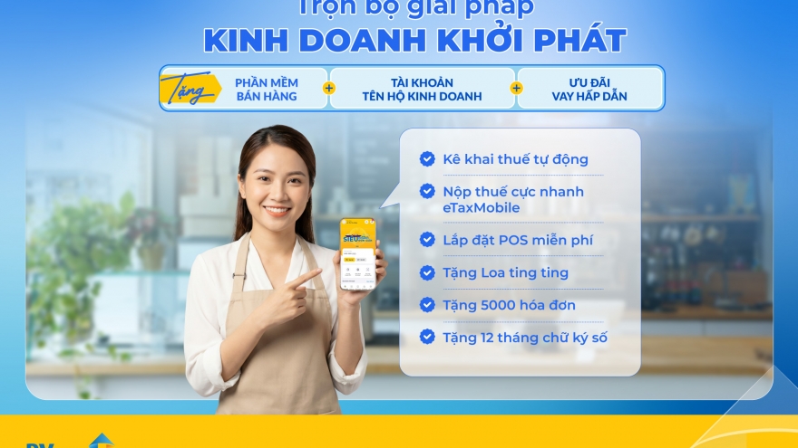 PVcomBank cung cấp bộ giải pháp hỗ trợ Hộ kinh doanh chuẩn hóa tài khoản và thuế