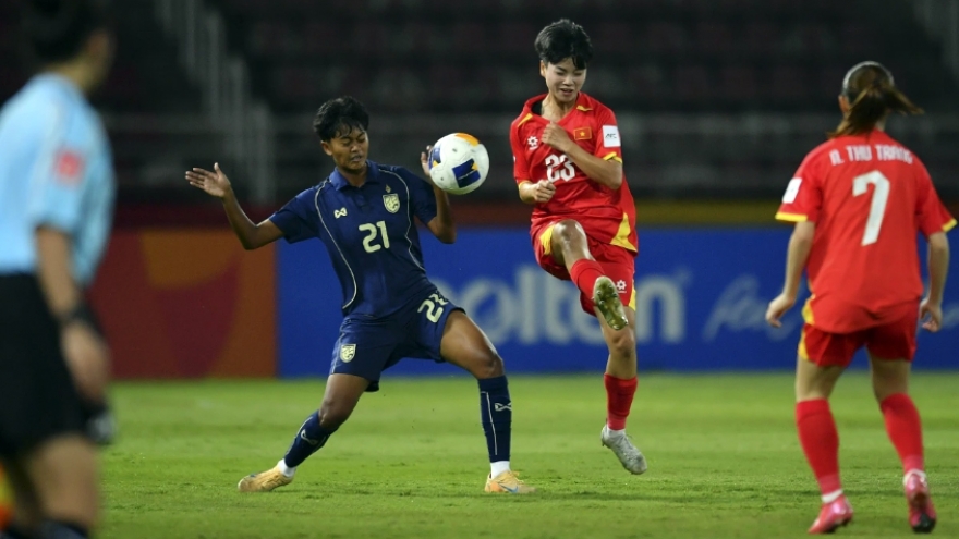 Vietnam suffer 1-4 defeat to Thailand at AFC U20 Women’s Asian Cup