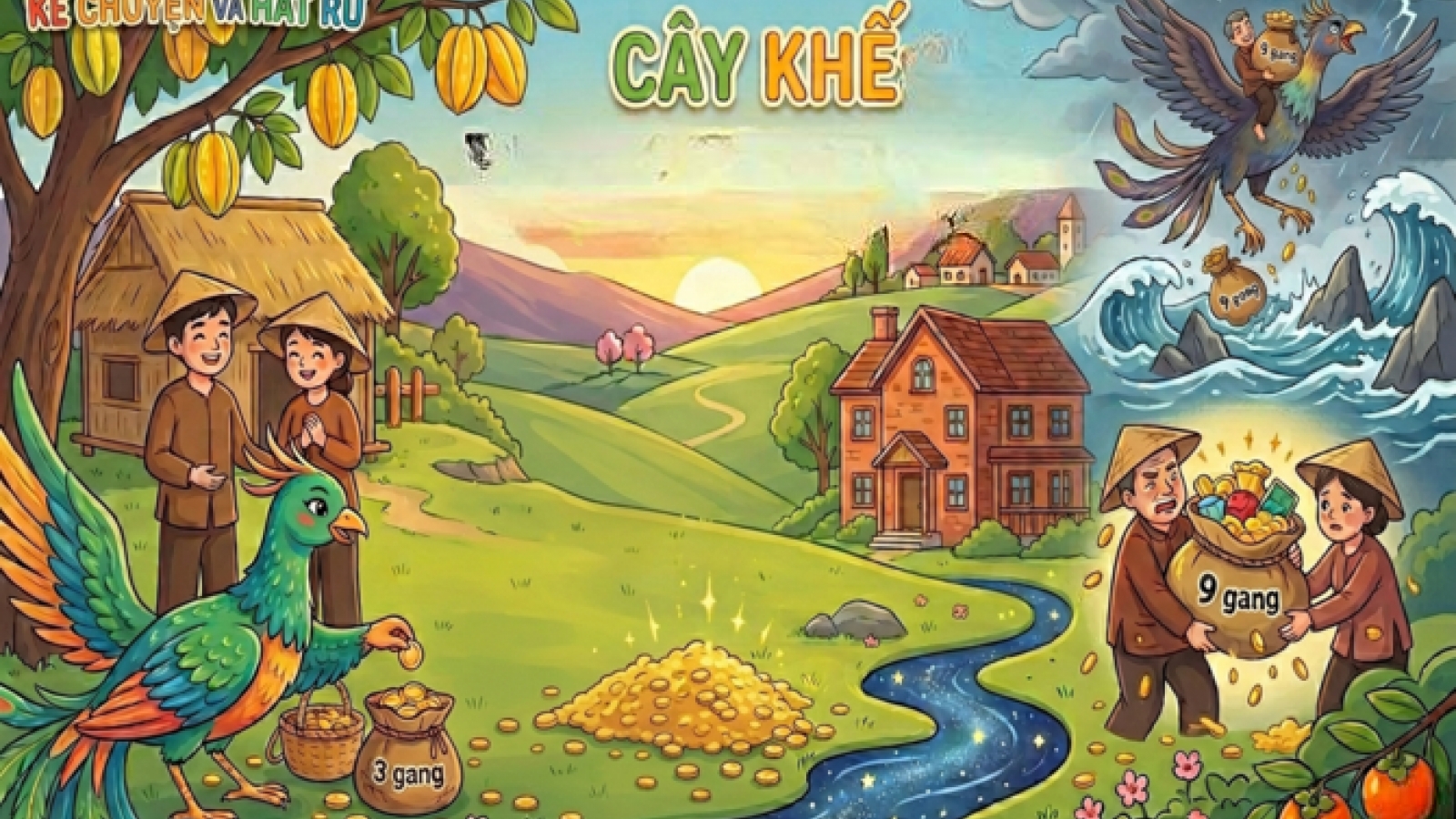 Cây khế ngọt và chuyến bay của chú chim thần