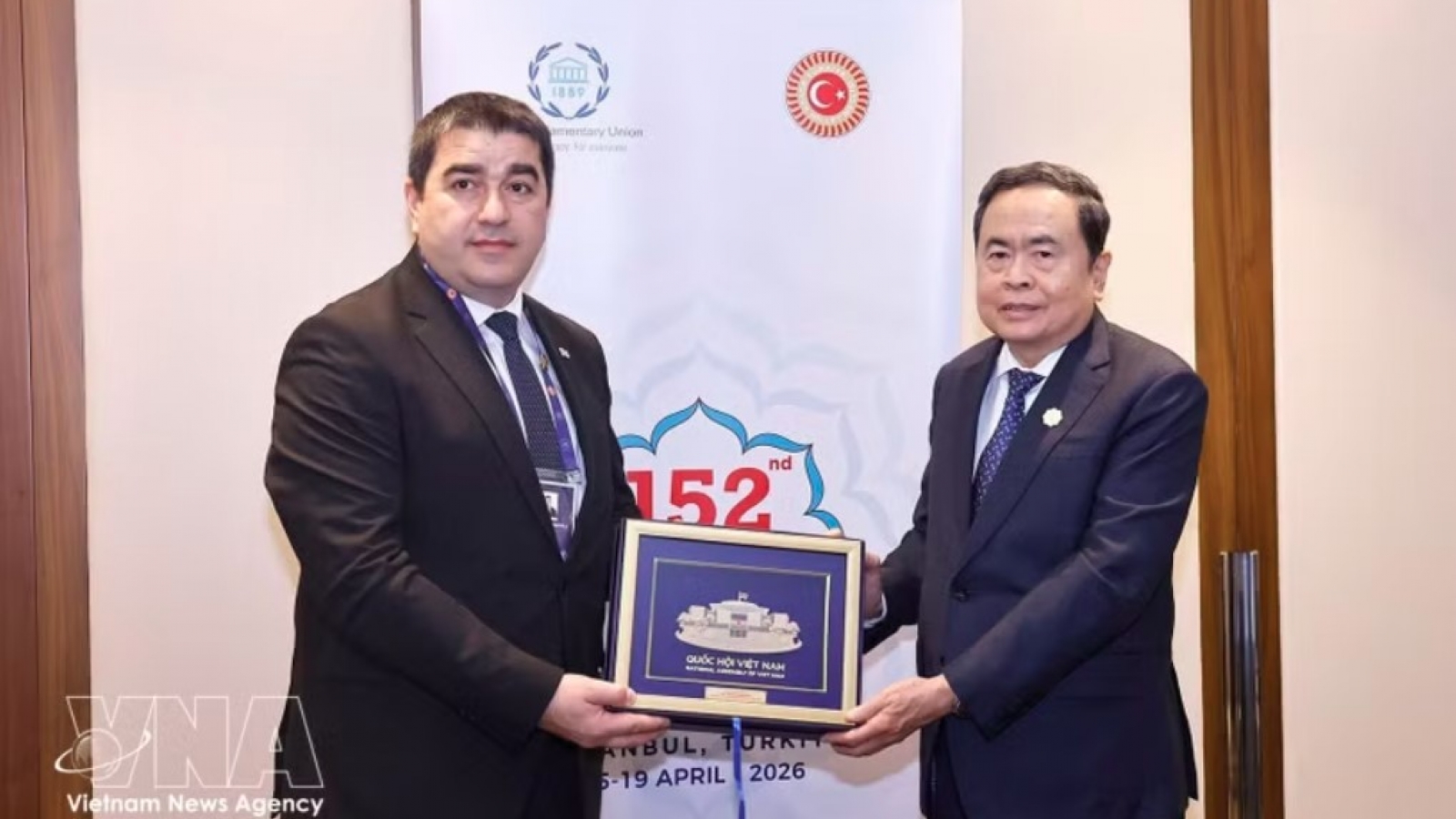 NA Chairman meets Georgian parliament speaker on IPU-152 sidelines
