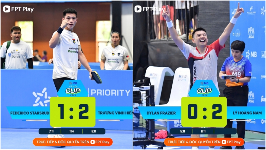 Lý Hoàng Nam chạm trán Trương Vinh Hiển ở chung kết PPA Hanoi Cup 2026