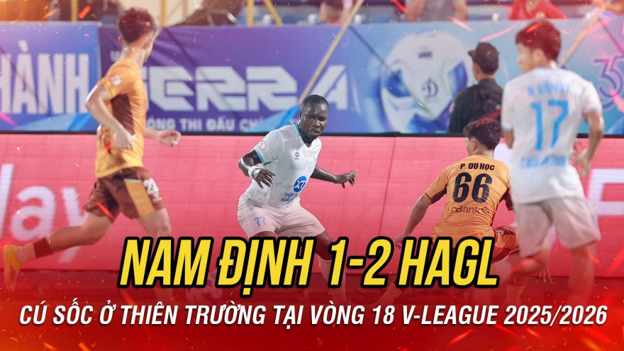 Kết quả bóng đá V-League hôm nay 11/4: Nam Định thua sốc HAGL ở Thiên Trường