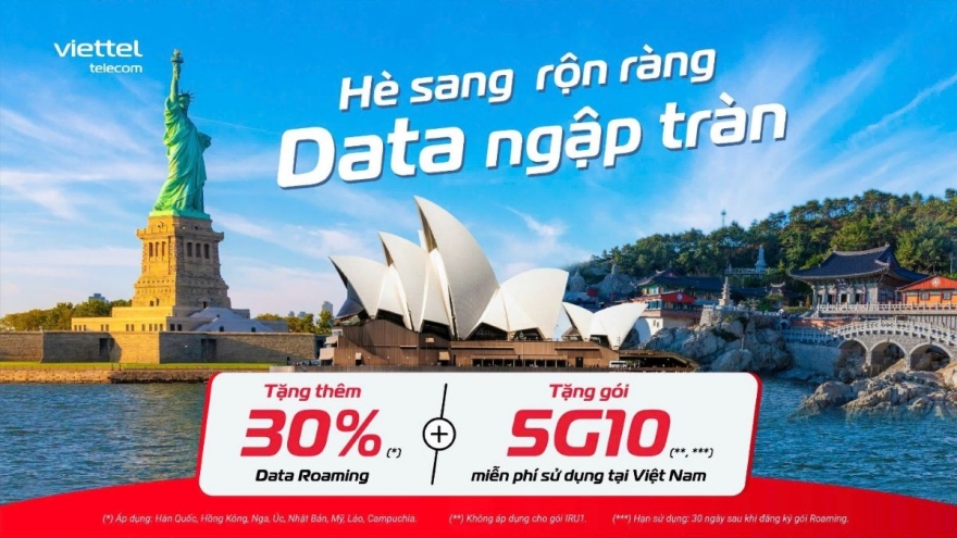 Viettel tặng ưu đãi kép Data Roaming và Data 5G trong nước