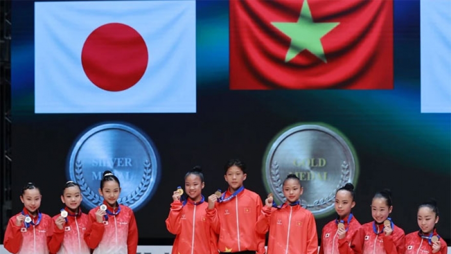 Six medals for Vietnam's aerobic gymnastics team at 2026 Suzuki World Cup