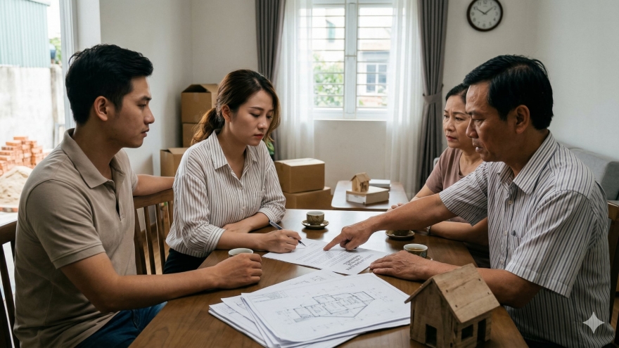 Bố mẹ chồng cho riêng con trai đất, con dâu có nên đổ tiền vào xây nhà?