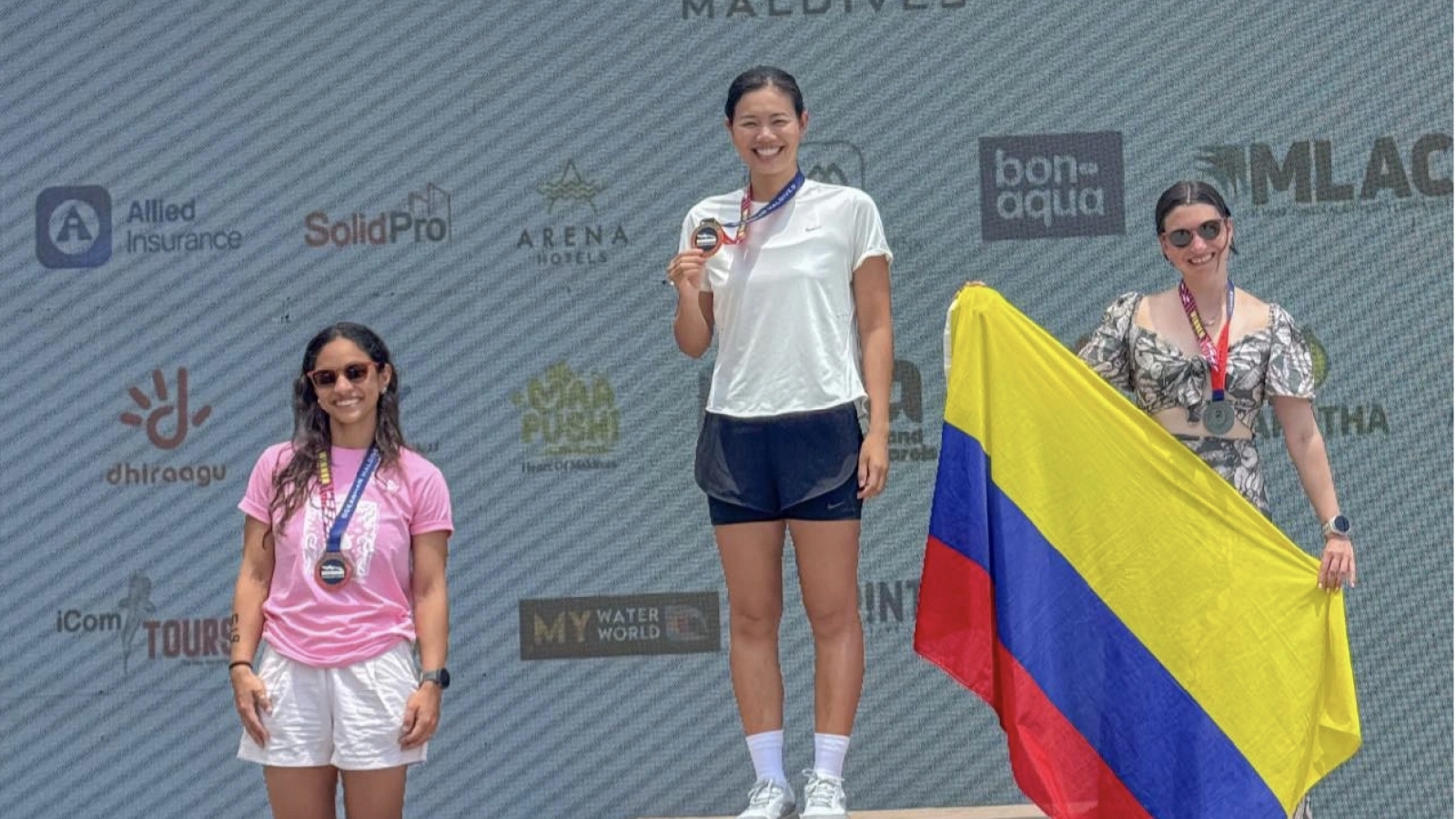 Anh Vien wins four golds at Oceanman Maldives 2026, ties top male swimmer