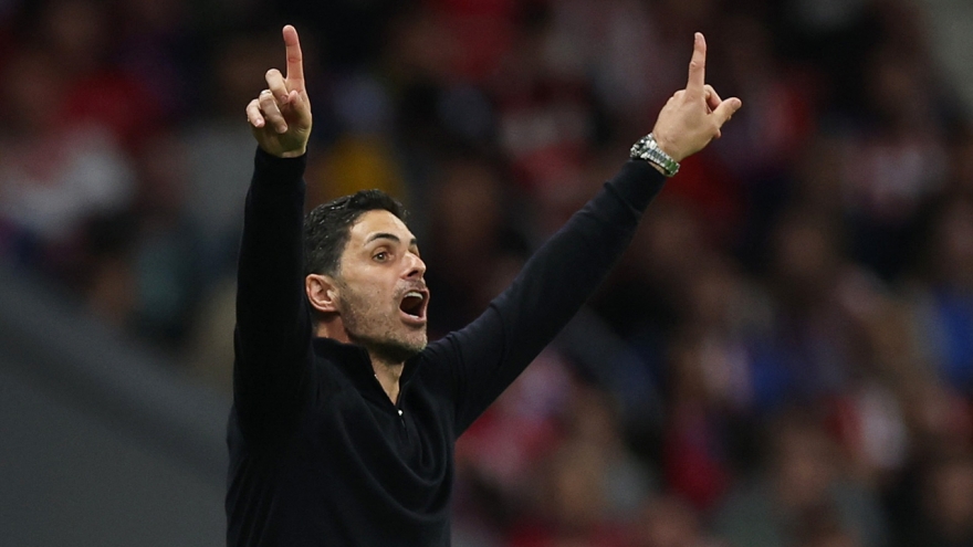 Arsenal hoà Atletico Madrid, HLV Arteta phản ứng với quyết định của trọng tài