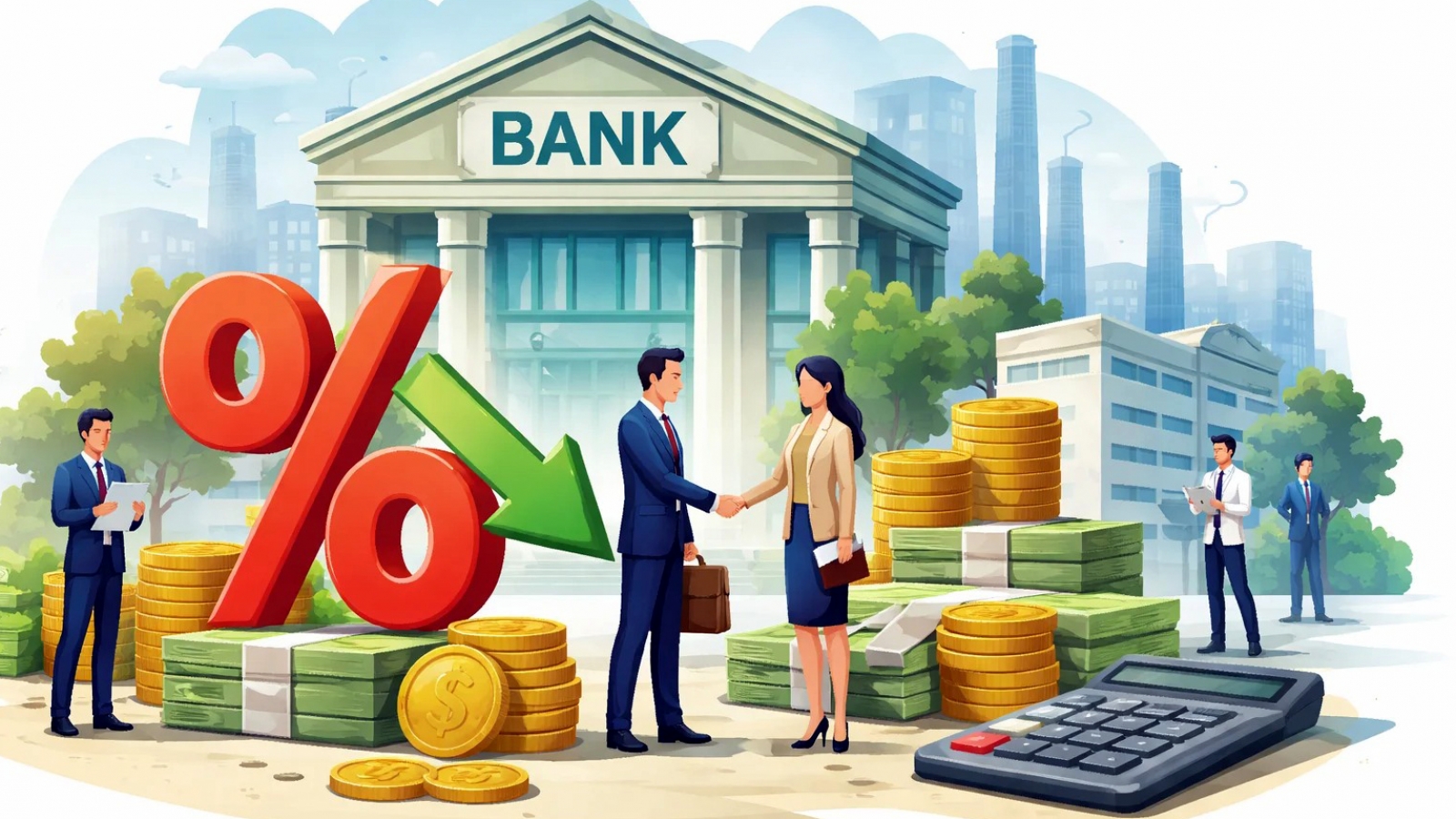 Hàng loạt ngân hàng giảm lãi suất: Đòn bẩy hỗ trợ doanh nghiệp và phục hồi kinh tế