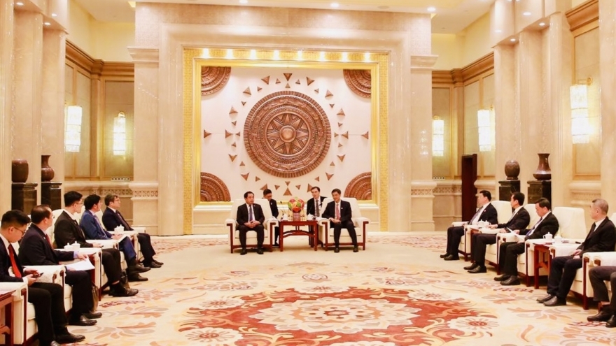 Bí thư Thành ủy Hà Nội hội kiến Bí thư Khu ủy Khu tự trị dân tộc Choang Quảng Tây