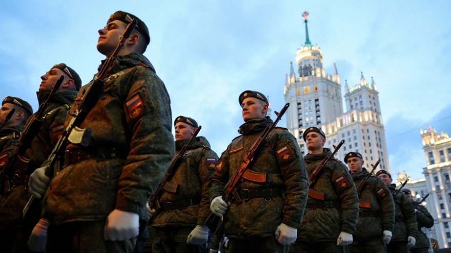 Nga tổ chức buổi diễn tập đầu tiên cho lễ duyệt binh Ngày Chiến thắng