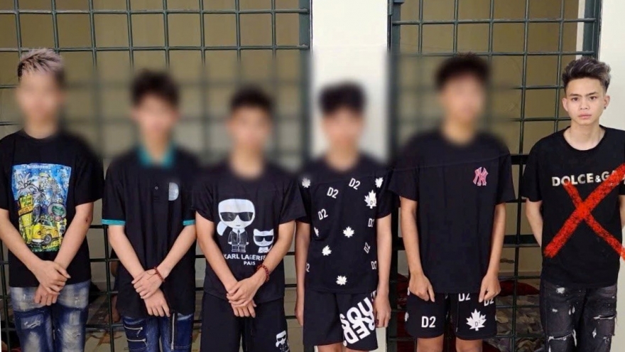 Tóm gọn nhóm đối tượng "nhí" mang hung khí gây rối trật tự tại Hải Phòng