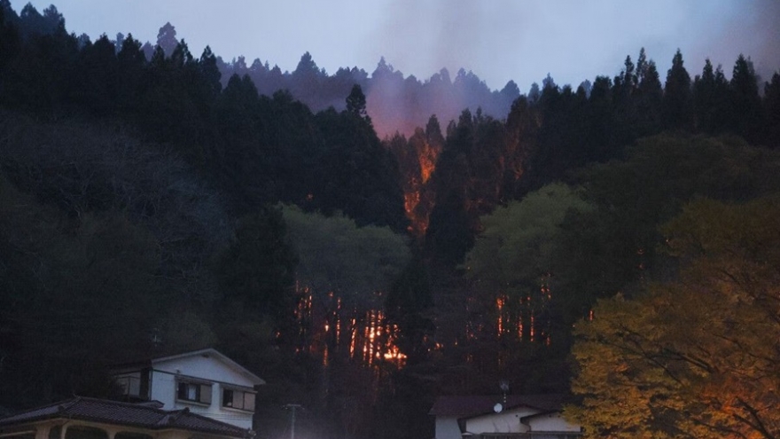 Cháy rừng vẫn tiếp tục tàn phá thị trấn Otsuchi – Nhật Bản