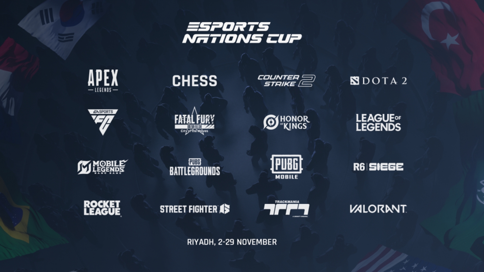 100.000 tuyển thủ từ 100 quốc gia tranh tài ở 16 môn dự eSports Nations Cup 2026
