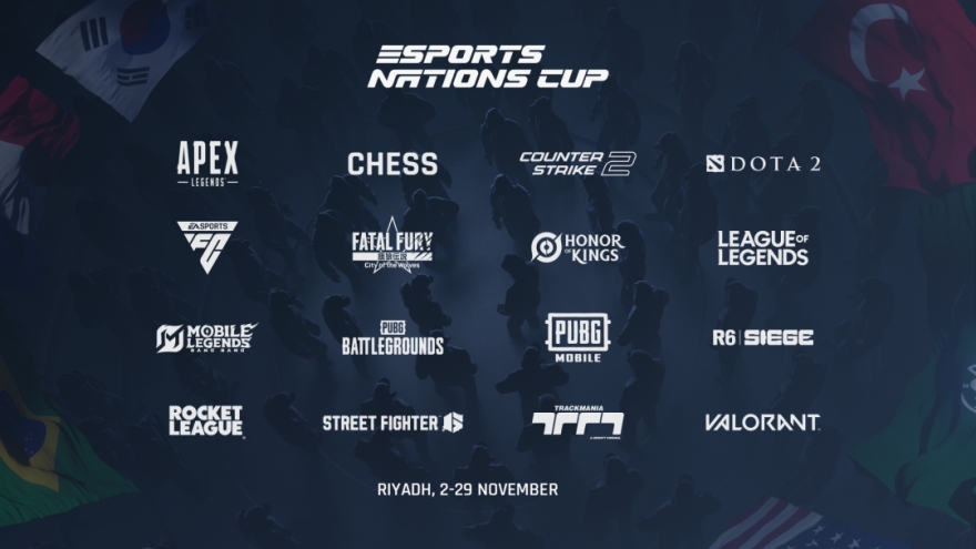 100.000 tuyển thủ từ 100 quốc gia tranh tài ở 16 môn dự eSports Nations Cup 2026