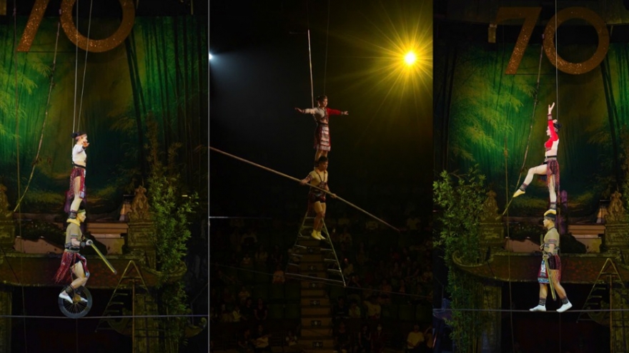 “Gala xiếc - ảo thuật ba miền” sôi động tại sân khấu Thủ đô