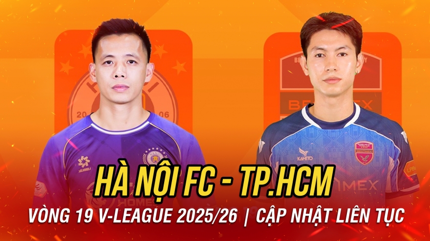 Trực tiếp Hà Nội FC 0-0 CLB TP.HCM: Mở màn vòng 19 V-League 2025/2026
