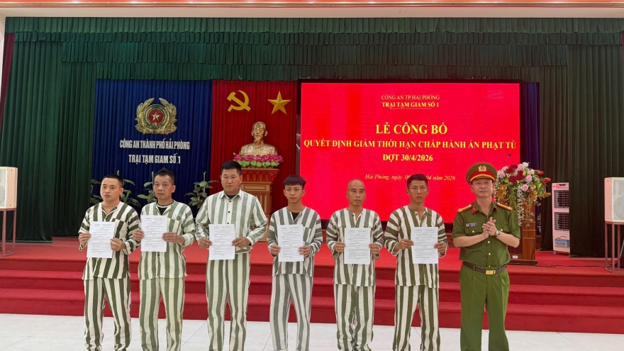 47 phạm nhân tại Trại tạm giam số 1 CATP Hải Phòng được giảm án