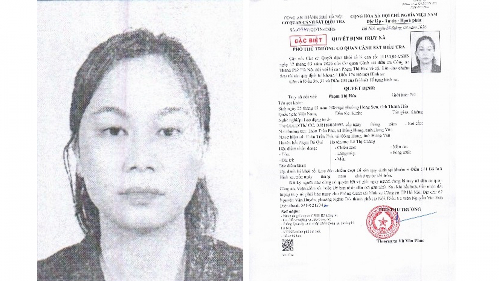Công an Hà Nội truy nã 2 đối tượng lừa đảo chiếm đoạt tài sản