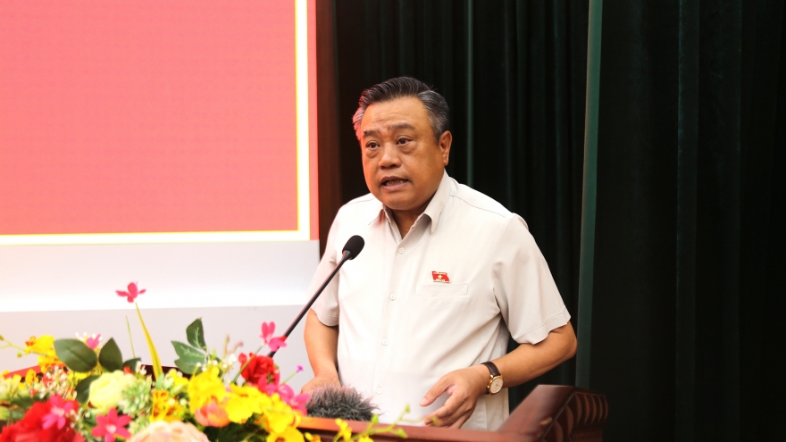 Chủ nhiệm UBKT TW Trần Sỹ Thanh tiếp xúc cử tri tại tỉnh Lạng Sơn